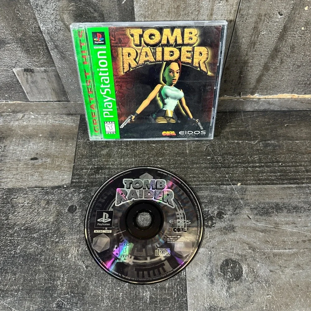 Tomb Raider Greatest Hits PS1 Action/Adv T NTSC-U/C 1996 Manual